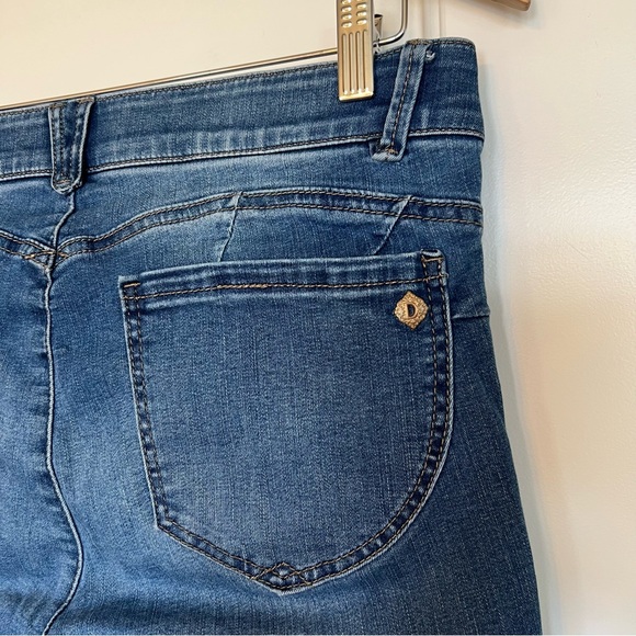 Democracy Ab solutions Ankle Skimmer Skinny jeans Mid rise Size 12 Stretchy - Picture 7 of 11